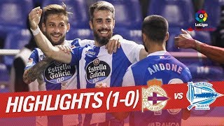 Resumen de RC Deportivo vs Deportivo Alavés (1-0)