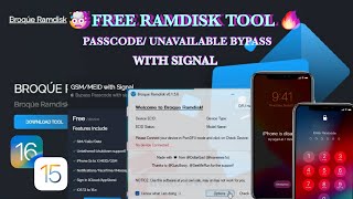 Free 🤯🔥 Passcode bypass - Free Ramdisk too/ Broque Ramdisk tool / Remove passcode unavailable screen