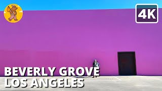 Beverly Grove Los Angeles Walking Tour | Melrose Ave {4k} 🔊 Binaural Sound