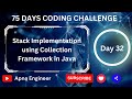 Stack Implementation Using Collection Framework in Java. #stack #java