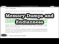 Computer Memory Dumps & Endianness