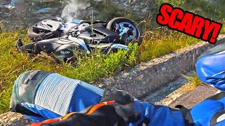 NEW BIKERS SHOULD WATCH THIS - Crazy Motorcycle Moments Caught On Camera