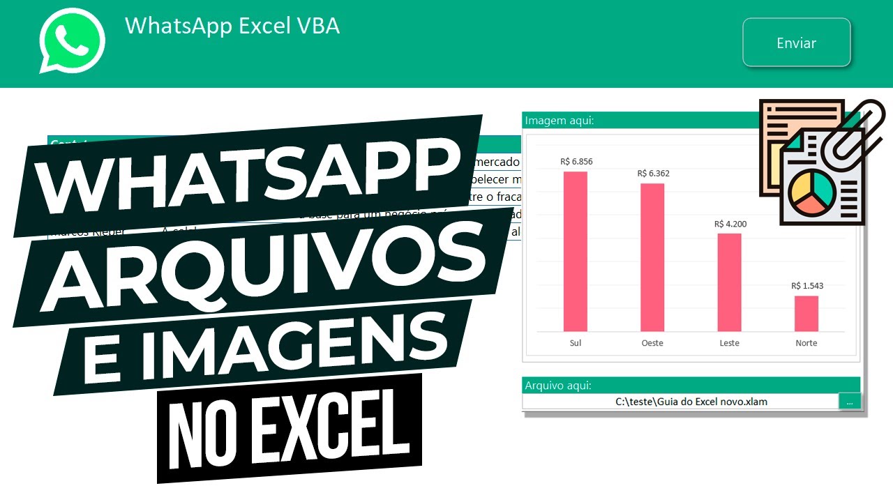 [Excel] Enviar Arquivo WHATSAPP Em MASSA Com VBA - YouTube