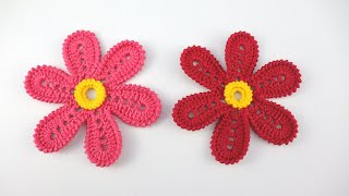 CROCHET CRAB FLOWER