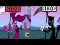 Spinel and Cartoon Cat - Other Friends (Side by Side)