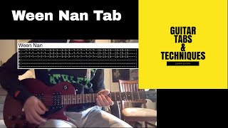 Ween Nan Guitar Lesson Tutorial with Tabs GodWeenSatan