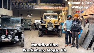 Nissan 1 Ton | Modified | Willys Jeep | 🇨🇦 🇺🇸 | Workshop | Moga, Pb