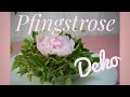 DIY-Dekoidee: PFINGSTROSE mit Knöterich dekorieren - NATUR als TISCHDEKO