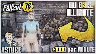 Fallout 76 FR (Astuce et Tuto) | COMMENT OBTENIR DU BOIS EN ILLIMITÉ ! (+1000/Minute) ☢