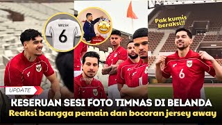 SHAYNE KETAWA LIAT AKSI SANDY BANGGA PAKAI JERSEY BARU TIMNAS | DIBALIK SESI FOTO SKUAD DI BELANDA