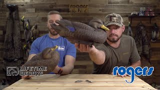 Lifetime Decoys FlexFloat Black Ducks