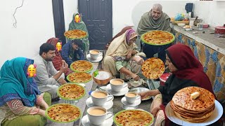 Gaon Ki Subha Ka Nashta | Crispy Mooli Paratha Tea Ke Sath | Village Life | Irma's family vlog