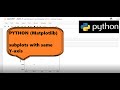 Python (Matplotlib):-  To plot subplots which share same Y-axis
