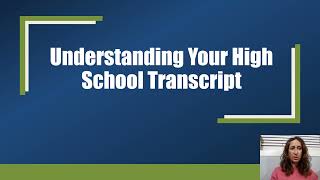 Understanding Your High School Transcript