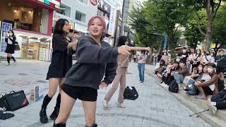 TUESDAY. MAJESTY: J MOON, SARI \u0026 KATE. BEAUTIFUL CLASSY INTERACTIVE BUSKING. HONGDAE. [STEP BACK]