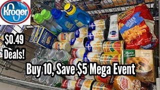 Kroger | Mega Event - Buy 10, Save $5 | $0.49 Grocery Items 🙌🏽 - No Coupons Needed! 11/6 - 11/19