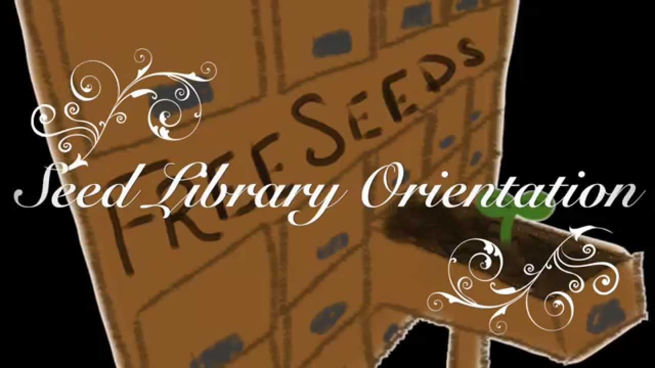 Seed Savers Alliance Seed Library Orientation Youtube