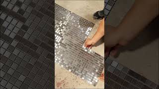 Silver Square Metal Stainless Steel Mosaic Tiles