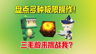 迷你世界：盘点多种极限操作！三毛敢来挑战我？