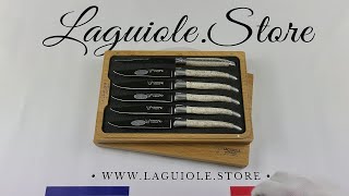 Laguiole Steak Knives Recycled Oyster Shells - Set of 6