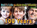 Can AI compress a Boy's 100-year life. Just one minute generated by AI, AI art video, time lapse