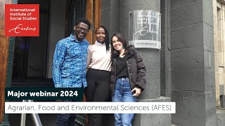 Agrarian, Food and Environmental Sciences (AFES) | Webinar session 2024
