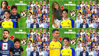 ULTIMATE VS COMPILATION VS FOOTBALL🫠(Ronaldo JR, Mateo Messi, Suarez, Ronaldo, Messi, Mbappe)