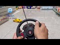 Carrinho Controle Remoto com direção por Volante e Pedais. Racing Control Nitro - Multikids