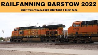 BNSF Train Videos 2022 BNSF 5084 \u0026 BNSF 4696