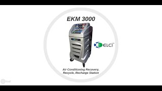 ekm 3000 new generation a/c recovery, recycle, recharge station - service machine - service station