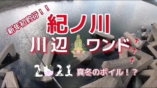 新年初釣行！！紀ノ川。川辺ワンドおかっぱり！