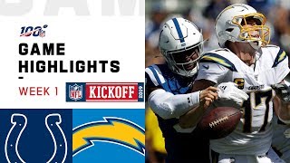 Colts vs. Chargers Week 1 Highlights | NFL 2019