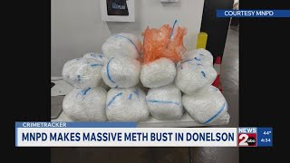 More than 200 pounds of meth found during traffic stop in Nashville, TN