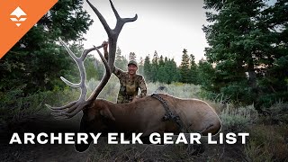 Trail Kreitzer's 2023 Archery Elk Gear List