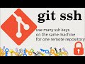 Authenticate with SSH keys to many repositories | Git tutorial