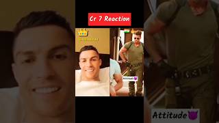Cr7 reacts on hrithik roshan style  🔥😈 | react | reaction | cr7 | 2023 | #shorts #ronaldo #reaction