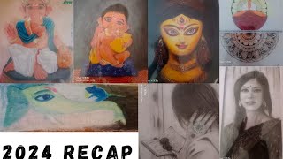 Good bye 2024 😊 best of year 2024 is. drawing recap video of 2024 #video #happynewyear2025 #viral ✨💖