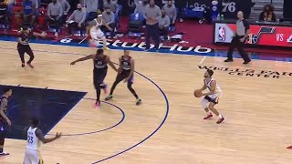 Steph Curry just cooked George Hill for 46 points & CLUTCH three-pointer! Warriors vs 76ers