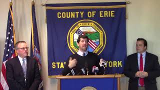 Erie County Property Tax Pre-Payment Press Conference Dec 27, 2017