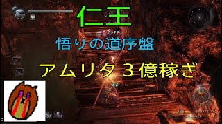 仁王　悟りの道序盤　３億ちょいアムリタ稼ぎ(クナイマン)