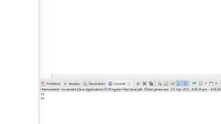 Java Programming - 9 - Increment Operators