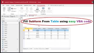 MS Access VBA Tutorial 🚀 | Fill Subform from Table (Easy Code Step by Step)