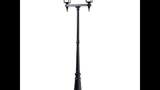 7' LED Solar Lamp Post