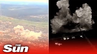 MASSIVE explosion rocks metal plant in Ukraine’s Bakhmut