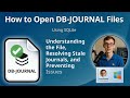 How to Open DB-JOURNAL Files (SQLite)