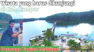 Dermaga Tepian Mahligai Desa Pulau Gadang XIII Koto Kampar || Drone View