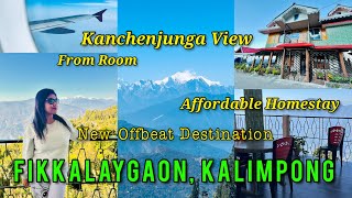 Kolkata to Bagdogra Flight | Golden Apple Homestay Fikkalaygaon Review | Kanchenjunga View from Room