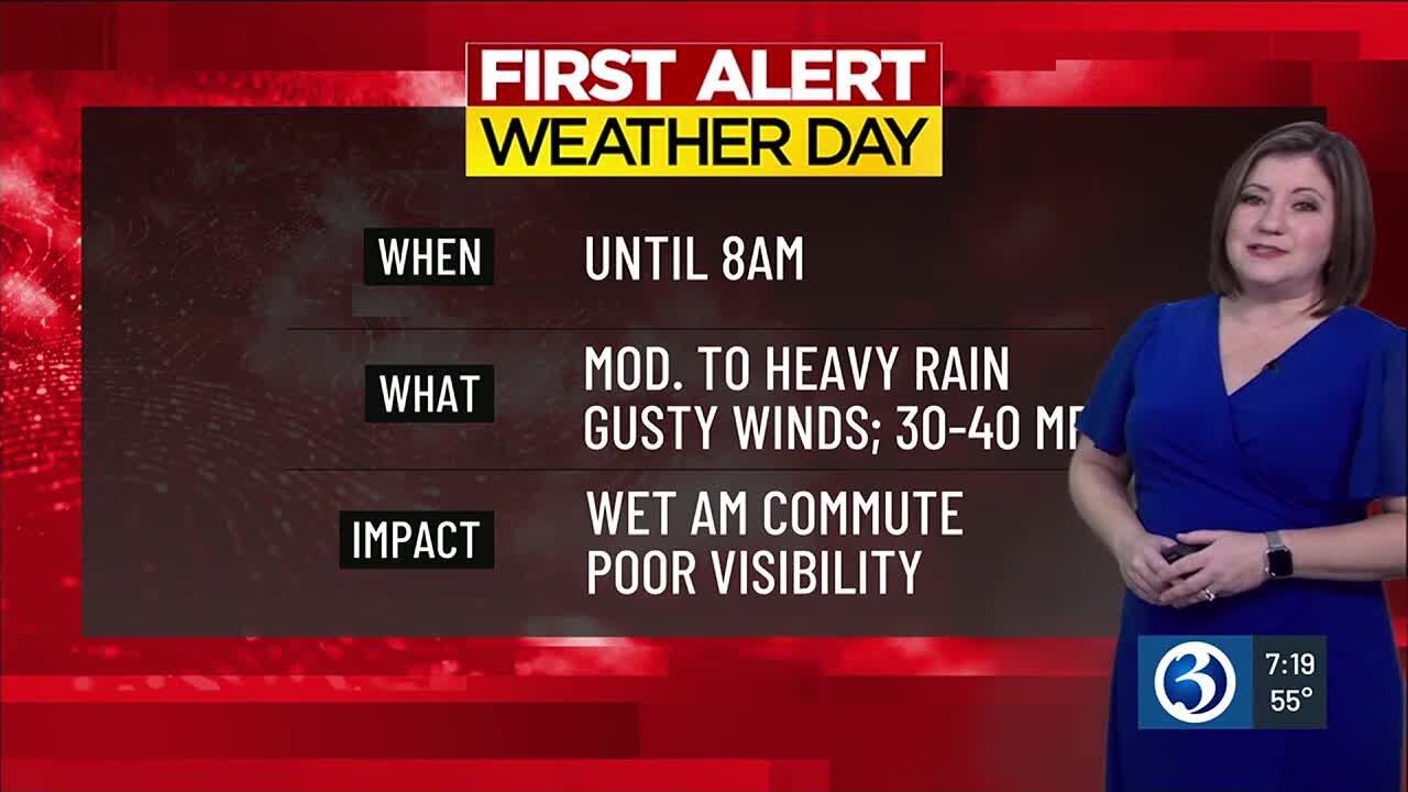 Forecast First Alert Weather Day For Heavy Rain Wind This Morning