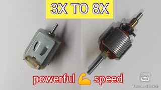 How to Upgrade DC Moter To 8x speed