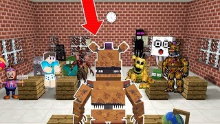 ANIMATRONIC VIRA PROFESSOR POR UM DIA NA ESCOLA DE MONSTROS DO MINECRAFT !